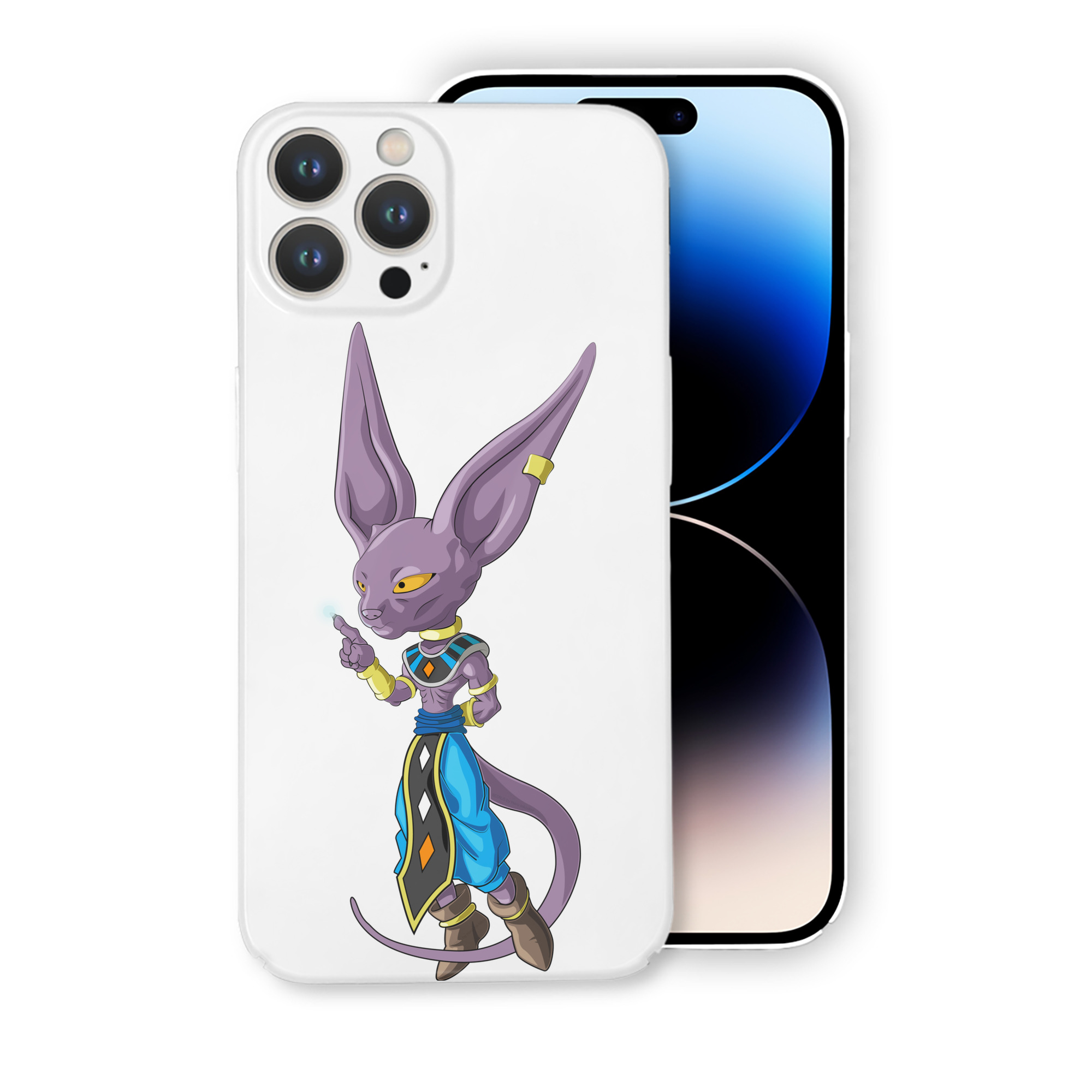 （画像用） ドラゴンボール ビルス 破壊神ビルス DRAGON BALL Beerus Birusu 【iPhone 14シリーズ対応】ハードケース